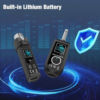 Kabelloses UHF-Mikrofonsystem mit Übertragungsentfernung bis zu 50 Meter