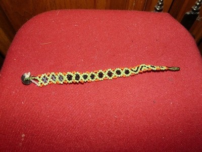 MATSES PERU AMAZON INDIAN SMALL BEAD BRACELET