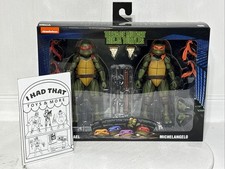 NECA Raphael vs Michelangelo TMNT Original 1990 Sealed 2 Pack Rare
