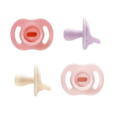 Tommee Tippee Ultra-Light StayPut Pacifier, One-Piece Silicone Design, 0-6m, 4 P