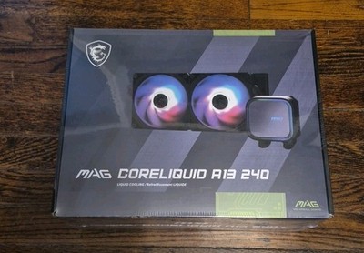 MSI MAG CoreLiquid A13 240 ARGB 240mm CPU Liquid Cooler NEW Sealed
