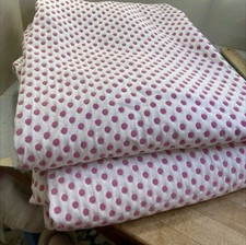 Pottery Barn Kids Pink Polka Dot Black Out Curtains - Sheer Curtains Set
