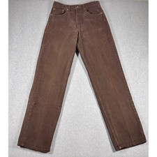 Vintage 90s Levis 554 USA Made Mens Jeans 32x32 Brown Denim Y2K Skater Grunge