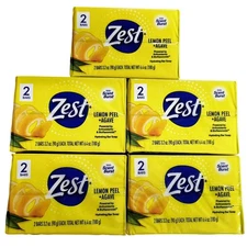 Zest Lemon Peel & Agave 3.2 oz bar soap, 10 bars total - Discontinued