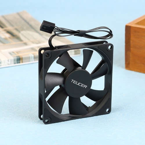 Teucer UT-8015 8CM Chassis Fan Slim 12V/4Pin PWM PC Case Cooling Ventilator - Photo 7/10