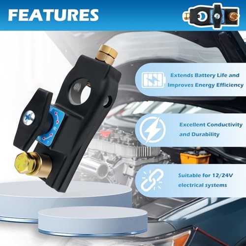 Car Battery Disconnect Switch,12/24V Battery Kill Switch for Quick 