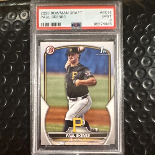 2023 Bowman Draft Paul Skenes #BD-14 Pittsburgh Pirates Rookie Base PSA 9