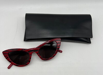 Yves Saint Laurent New Wave SL213 Lily Tiger red black  display picture 3