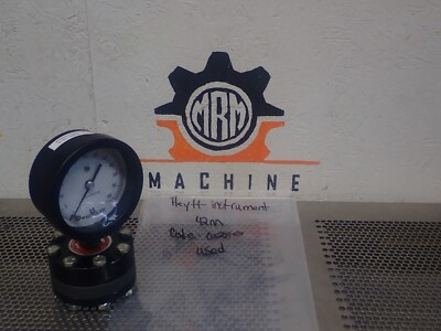 #ad #ad HYETT INSTRUMENT Type 42M WEKSLER 0 60PSIG Pressure Gauge Used With Warranty $44.99