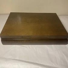 Vintage Wooden Silverware Chest, Flatware Storage Box, Single Compartment