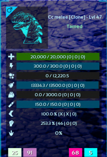ARK Survival Ascended PvE PC/XBOX/PS NEW Top Stats Dreadnoughtus