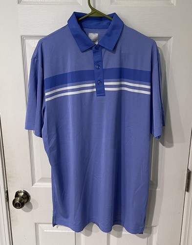 Callaway Opti-Dri Cooling Golf Polo Amparo blau gestreift Herren Größe Large "