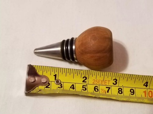 Wood Wooden Bottle Stopper - Picture 3 of 3