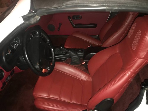Mazda Miata / MX-5 (1990-2000) Replacement Leather Seat Covers Maroon/Burgundy - Picture 6 of 11