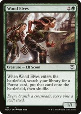 MTG Wood Elves NM New Capenna Commander NCC Magic Gathering card
