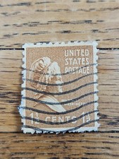 US Stamp Martha Washington 1 1/2c Used Wave Cancel 805