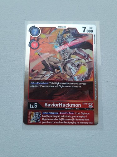 Digimon Card Game SaviorHuckmon ST12-08 R Pack Fresh M/NM - Picture 3 of 3