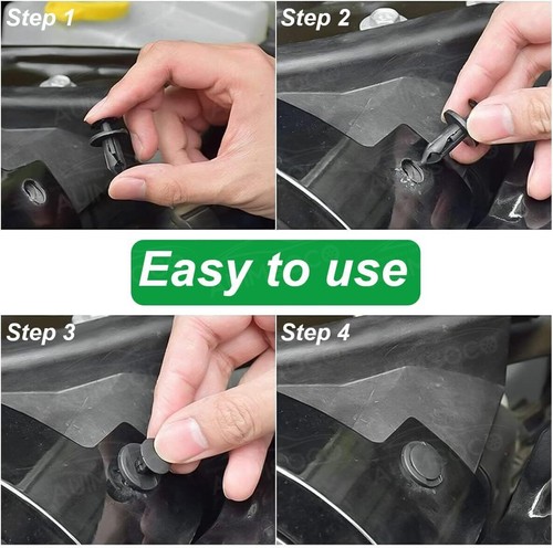 Accessories Clip Trim Car Push Pin Rivet Bumper-Door Panel Retainer Fastener kit - Picture 6 of 12