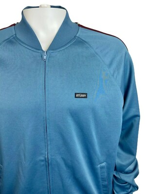 Stussy Mens Poly Track Jacket - Large - Steel - [115400] | eBay