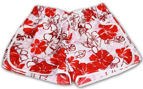 Pantalones Cortos de Natación Florales de Verano para Niñas Ropa de Playa Ligera con Bolsillos - Cordón - Imagen 3 de 7