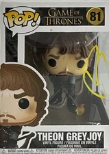 Alfie Allen Signed Game Of Thrones Theon Greyjoy Funko #81 PSA AN43566