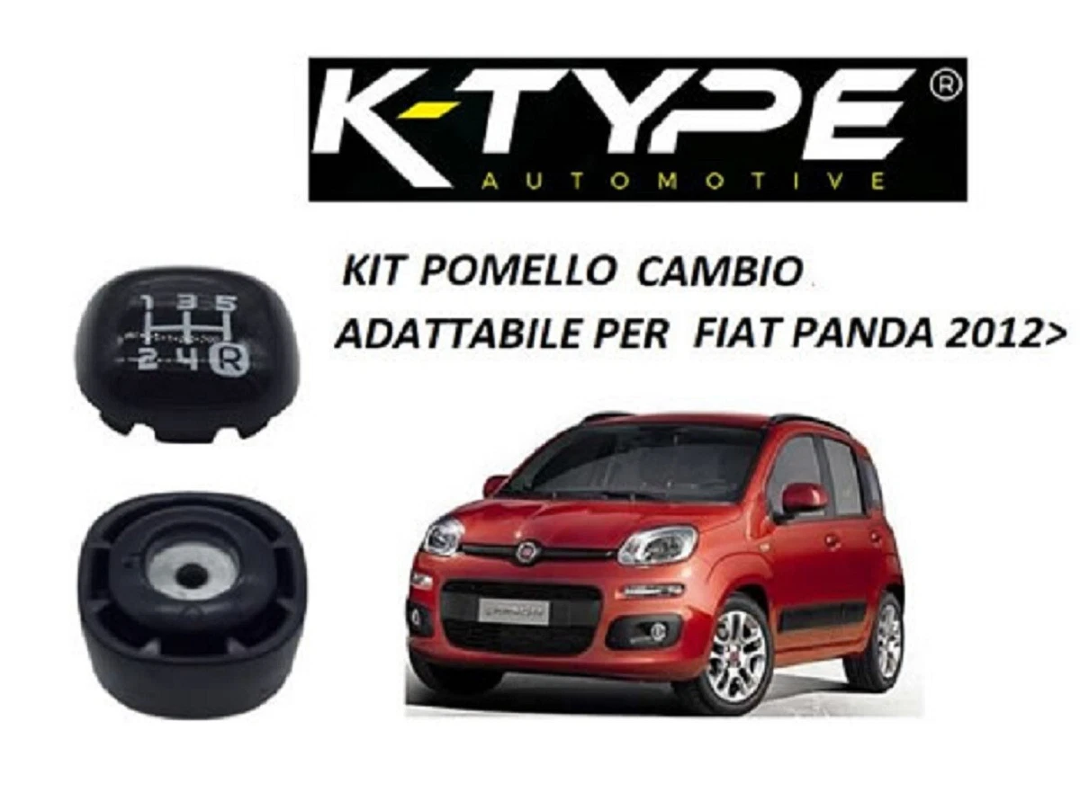 Konuooer Pomello del cambio nero a 5 marce compatibile con Panda X58L dal 2012 502942700 Pomelli del Cambio Manopola