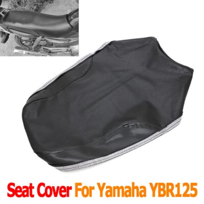 TOGYSALUX Cubierta de asiento de motocicleta para Yamaha YBR125 YBR 125 2005-2009 2006 cubierta de asiento negra