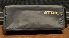 Vintage TDK Cassette Tape Carry Case With 15 Used Tapes