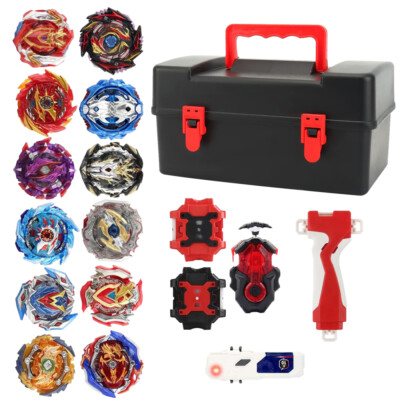12x Kreisel für Beyblade Burst Starter Set Arena Bayblade Top Mit Launcher +Box