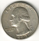 USA - 1963D - Washington ¼ $ - Silver Eagle - #15074RG