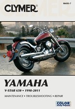 Clymer Manual For Yamaha V-Star 650 98-11