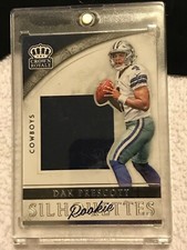 2016 Panini Crown Royale RC SILHOUETTES Jumbo Jersey SP Dak Prescott (Dallas) 
