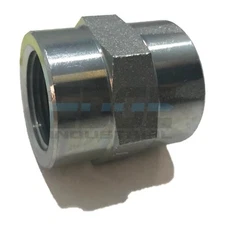 STEEL COUPLING 3/4" FEMALE NPT FNPT HYDRUALIC/FUEL/AIR/WATER/OIL/GAS/WOG