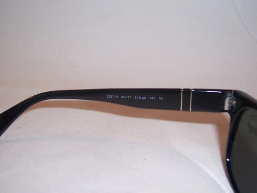 NEU Persol Sonnenbrille PO 3257/S 95/31 SCHWARZ/GRÜN 51 mm ORIGINAL - Bild 6 von 7