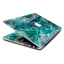 Skin Wrap for MacBook Pro 15 inch Retina chrysocolla hydrated copper glass teal
