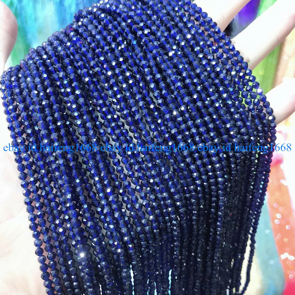 Großhandel 3mm Facettierte Runde Spinell Edelstein Lose Perlen 15" - Bild 4 von 4