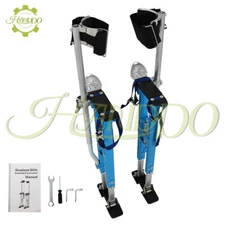 36" - 48" Drywall Stilts Painter Taping Adjustable Aluminum Tool Stilt Blue