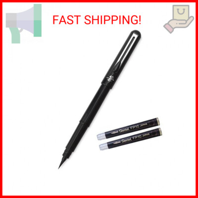 Pentel Arts Portable Pocket Brush Pen (Medium Point), 1Pen & 2Refills