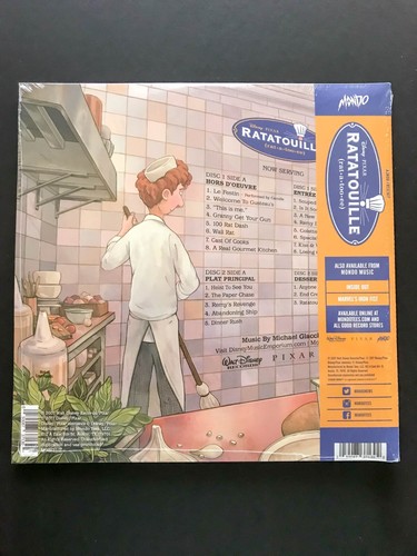 Mondo Disney Pixar Ratatouille Movie Soundtrack Splatter Color Record Vinyl 2XLP - Picture 2 of 3
