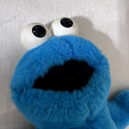 1997 Tyco Tickle Me Cookie Monster Stuffed Plush Toy Sesame Street 16" works - Picture 2 of 4