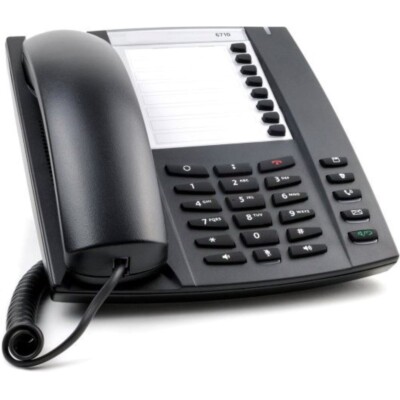 Mitel MiVoice 6710 Telefon anthrazit schnurgebunden, Analog Phone Freisprechen 