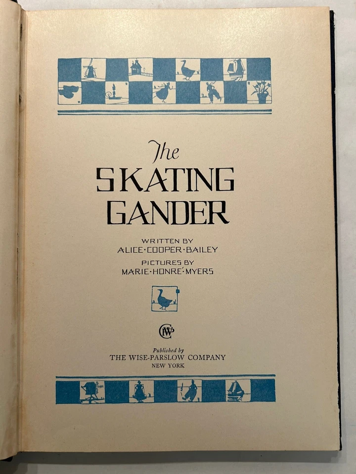 The Skating Gander Antique Childrens Book; 1927 1st USA edition Foto 4 de 4