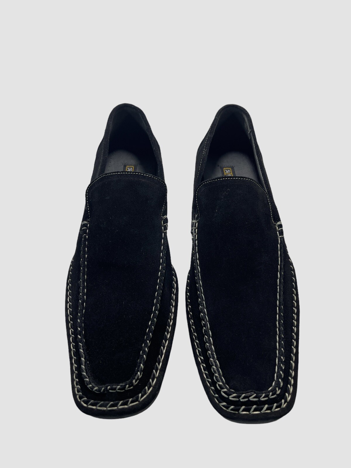 SAOLA Scarpe uomo Stacy Adams mocassini slip on scamosciati neri taglia 14 M