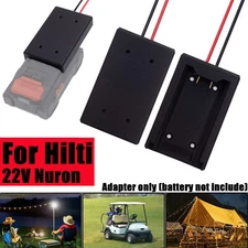 For Hilti 22V Nuron Li-Ion Battery Holder Dock DIY Adapter Power Wheels 14AWG
