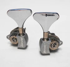 Hipshot USA Ultralite Bass Tuners 1/2" (2+2) raw body Chrome short Y-key - BLEM