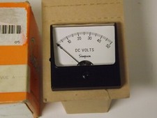 SIMPSON ANALOG PANEL METER MODEL 1227 RANGE 0-50 DC V 09600
