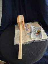 Lewis Bag and Ice Mallet,Bartender Kit Ice Crusher, Beach Wood Hammer TMKEFFC