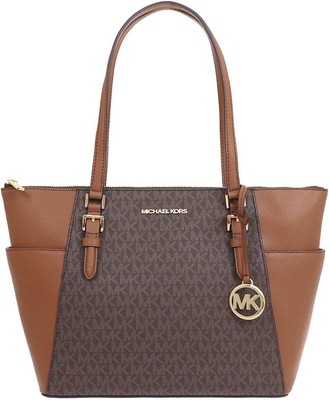 [Michael Kors] CHARLOTTE LG TZ TOTE 35T0SCFT3B Brown [Outlet]