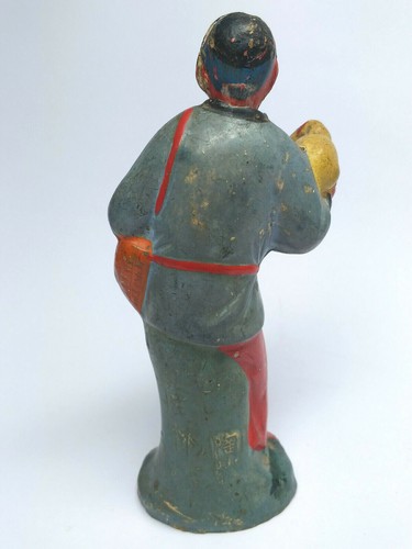 Antique CHINESE POTTERY MAN FIGURE with Moving Head #2 - Picture 2 of 11