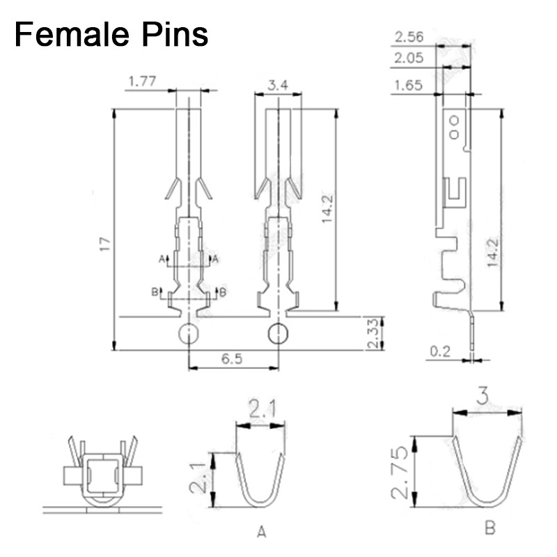 5559 5557 Connector Plug Double Row Male Female Housing Terminal Kit 4.2mm Pitch